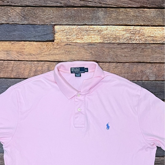 Polo Ralph Lauren Pink Preppy Country Club Short Sleeve Mens Shirt - Picture 3 of 4